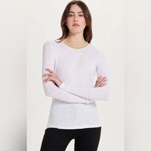 GOLDIE Long Sleeve Pavé Ringer Tee
